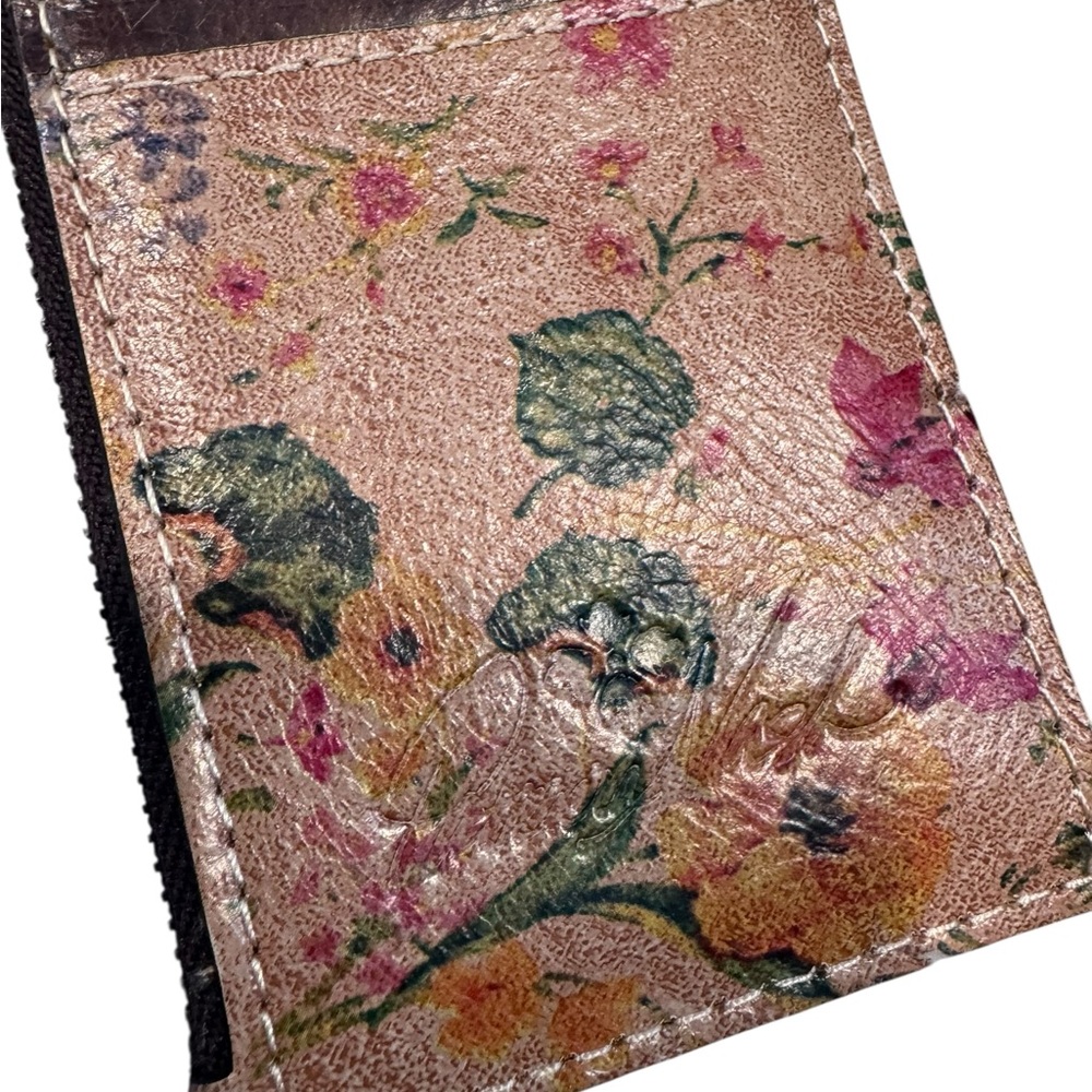 Patricia Nash Floral Brown Wristlet - Picture 2 of 6